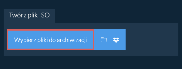 Twórz plik ISO