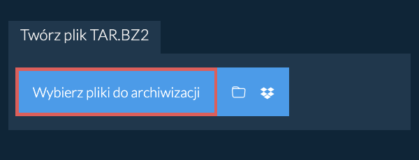 Twórz plik TAR.BZ2