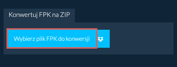 Konwertuj FPK na ZIP