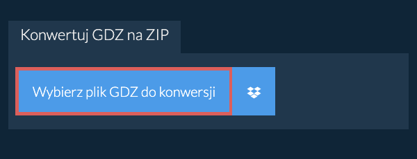 Konwertuj GDZ na ZIP