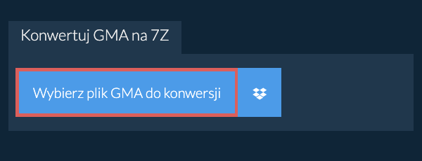 Konwertuj GMA na 7Z