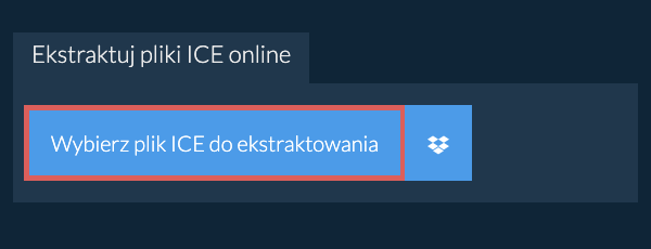 Ekstraktuj pliki ICE online