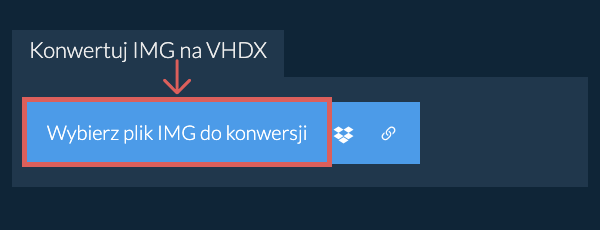 Konwertuj IMG na VHDX