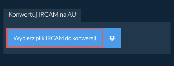Konwertuj IRCAM na AU