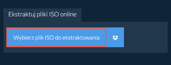 Ekstraktuj pliki ISO online