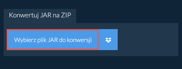 Konwertuj JAR na ZIP