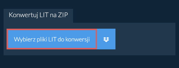 Konwertuj LIT na ZIP