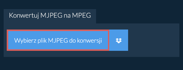 Konwertuj MJPEG na MPEG