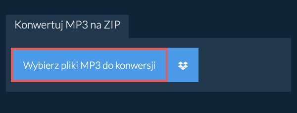 Konwertuj MP3 na ZIP