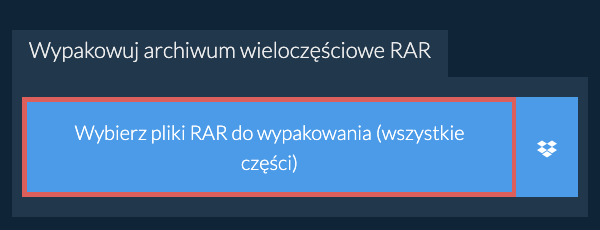 Ekstraktuj pliki RAR online