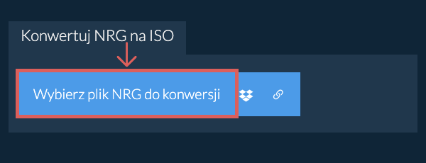 Konwertuj NRG na ISO