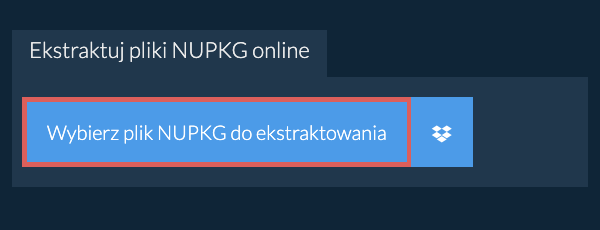 Ekstraktuj pliki NUPKG online