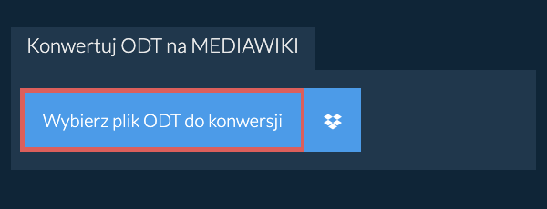 Konwertuj ODT na MEDIAWIKI