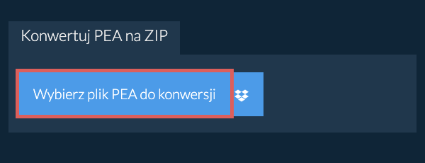 Konwertuj PEA na ZIP