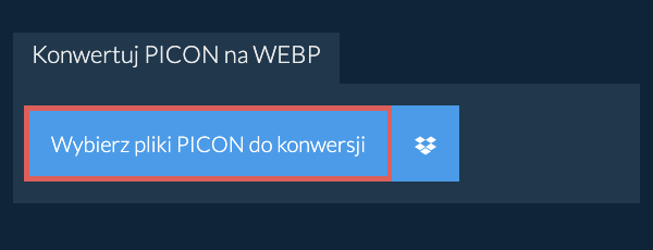 Konwertuj PICON na WEBP