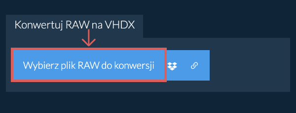 Konwertuj RAW na VHDX