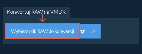 Konwertuj RAW na VMDK