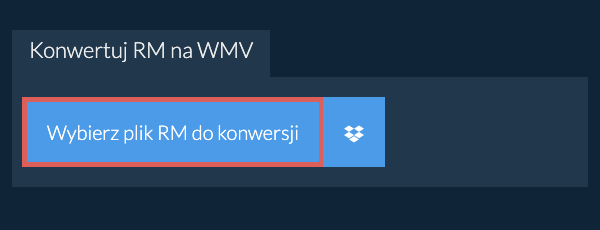 Konwertuj RM na WMV