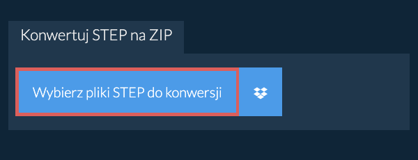 Konwertuj STEP na ZIP