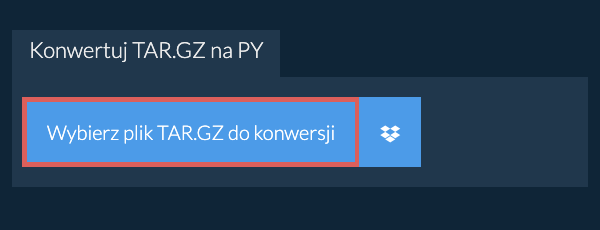 Konwertuj TAR.GZ na PY