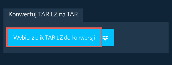 Konwertuj TAR.LZ na TAR