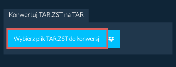 Konwertuj TAR.ZST na TAR