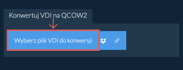 Konwertuj VDI na QCOW2