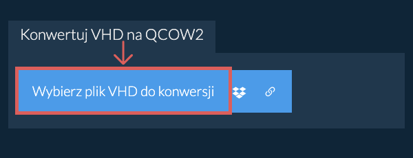 Konwertuj VHD na QCOW2
