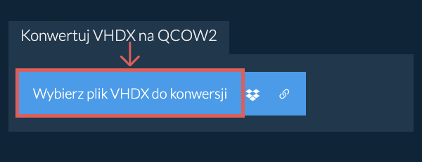 Konwertuj VHDX na QCOW2
