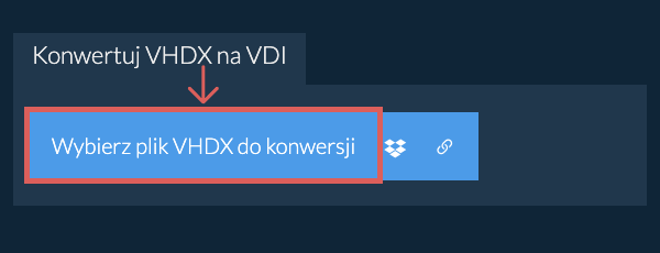 Konwertuj VHDX na VDI