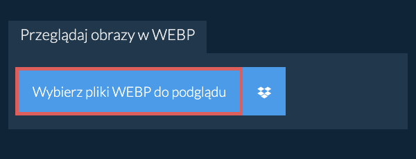 Przeglądaj obrazy w WEBP