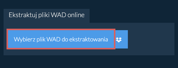 Ekstraktuj pliki WAD online