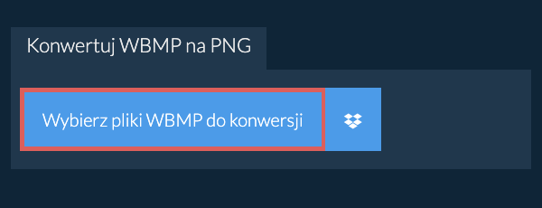 Konwertuj WBMP na PNG