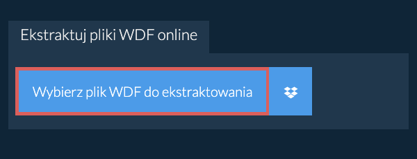 Ekstraktuj pliki WDF online