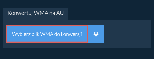 Konwertuj WMA na AU
