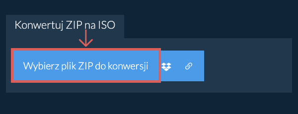 Konwertuj ZIP na ISO