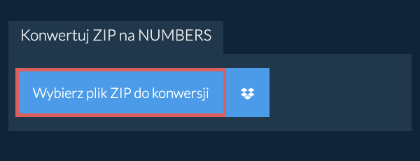 Konwertuj ZIP na NUMBERS
