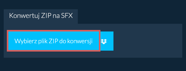 Konwertuj ZIP na SFX
