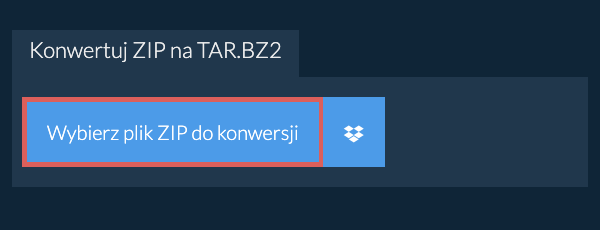 Konwertuj ZIP na TAR.BZ2