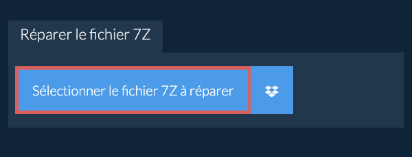Réparer le fichier 7Z