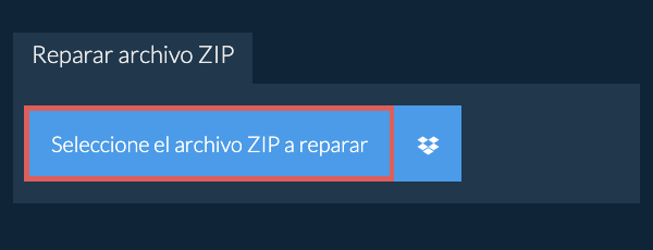 Reparar archivo ZIP