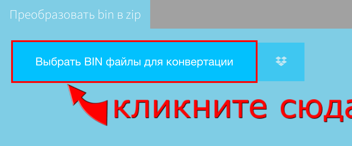 Преобразовать zip в bin