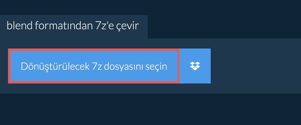 blend formatından 7z'e çevir