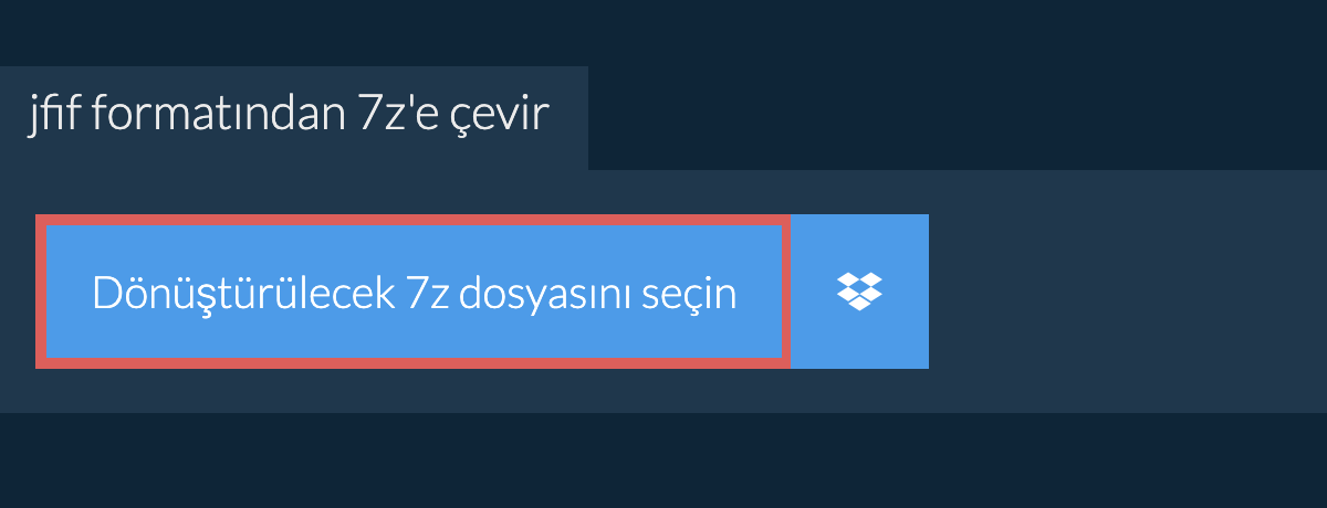 jfif formatından 7z'e çevir