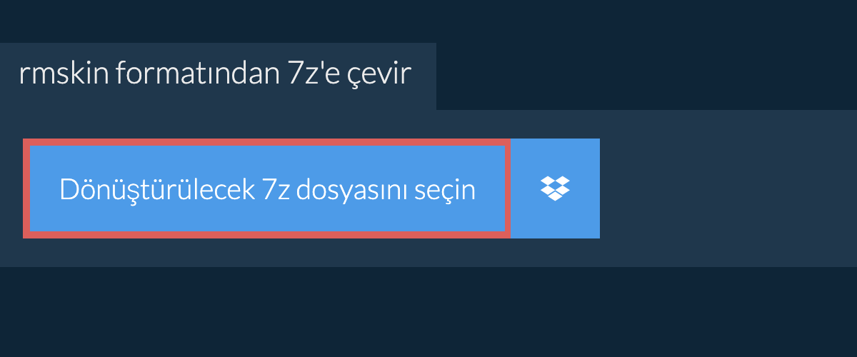 rmskin formatından 7z'e çevir