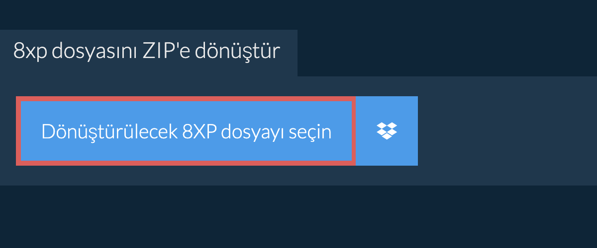 8xp dosyasını ZIP'e dönüştür