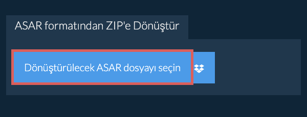 ASAR formatından ZIP'e Dönüştür