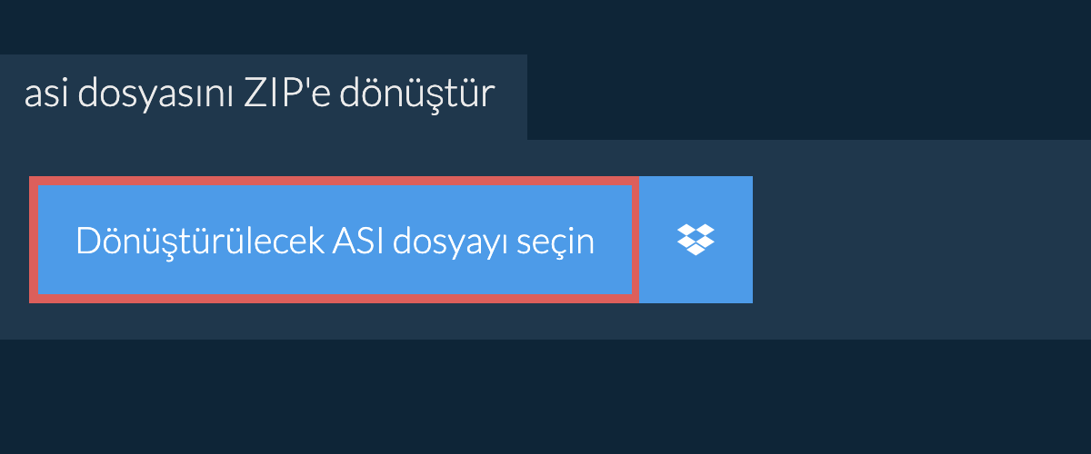 asi dosyasını ZIP'e dönüştür