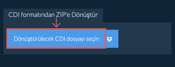 CDI formatından ZIP'e Dönüştür