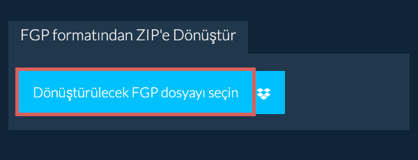 FGP formatından ZIP'e Dönüştür